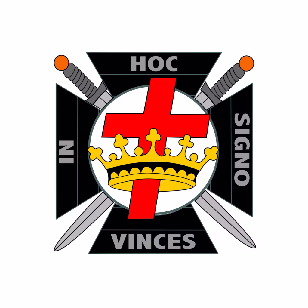 Black in color Knight Templar logo.